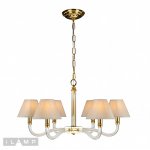 Подвесная люстра iLamp Amber YT2043-6 Золото+прозрачная