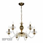 Подвесная люстра iLamp Flo YT2049-6 Золото+прозрачная