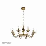 Подвесная люстра iLamp Flo YT2049-8 Золото+Коньяк