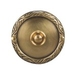 Zamel Кнопка звонка (медь) с круглой табличкой (PDM 231)