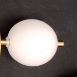 Плафон стекло 80мм с двумя отверстиями (сквозной) Arte lamp A2604AP POLARIS