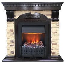 Портал Dublin арочный сланец (классика Opti-Myst и Optiflame) Dimplex