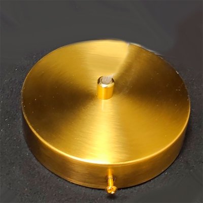 Потолочная чаша основание для светильника с зажимом для провода в цвете БРОНЗА 120мм (3458)