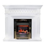 Портал Alexandria (классика Opti-Myst и Optiflame) белый Dimplex