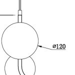 Плафон стеклянный шар матовый белый 120мм с резьбой G9 20мм Freya FR4005PL Perlina