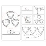 Потолочный светодиодный светильник с пультом FA4508/3 WH белый 30W 4200K/3000K/6400K D420*75 (ПДУ ИК)