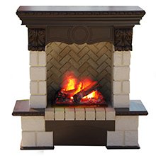 Портал Pierre Luxe под очаг Dimplex Cassette 400 дуб/темный дуб/венге