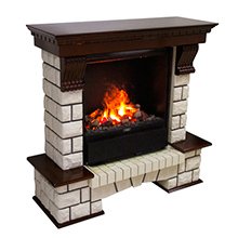 Портал Pierre Luxe под очаг Dimplex Albany белый