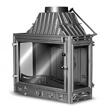 Каминная топка Kaw-Met (W 3 Dual трехсторонняя)
