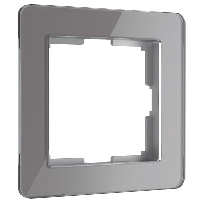 Рамка на 1 пост серия Acrylic графит Werkel