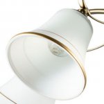 Плафон стекло бежевое с золотой каемкой 135*110мм E27 (41мм посадка) Arte Lamp A2709PL BLOSSOM