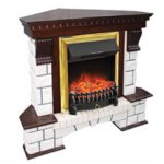 Каминокомплект Royal Flame Pierre Luxe угл. с очагом Fobos FX