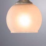 Плафон стекло шар матовый 130мм Е27 (45мм посадка) Arte Lamp A2150AP/SP GEMELLI