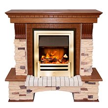 Портал Pierre Luxe угловой сланец (классика Opti-Myst и Optiflame) Dimplex