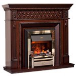 Портал Alexandria (классика Opti-Myst и Optiflame) махагон коричневый антик Dimplex