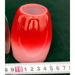 Плафон стекло красный внутренний 85*70мм E14 Евро 9808 / 30151 Конфетти