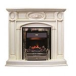 Портал Florence (классика Opti-Myst и Optiflame) белый дуб Dimplex