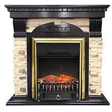 Портал Dublin арочный сланец/сланец белый под очаги Royal Flame Fobos/Majestic FX