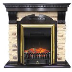 Портал Dublin арочный сланец/сланец белый под очаги Royal Flame Fobos/Majestic FX