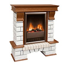 Портал Pierre Luxe под очаг Dimplex Viotta белый