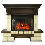 Портал Pierre Luxe шампань под очаг Royal Flame Dioramic 25FX темный дуб