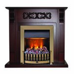 Портал Venice (классика Opti-Myst и Optiflame) махагон коричневый антик Dimplex