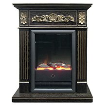 Портал Marseille под очаг Dimplex Viotta темный орех, патина золото