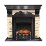 Каминокомплект Royal Flame Dublin арочный сланец с очагом Fobos FX