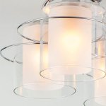 Плафон стеклянный двойной 120*120мм E27 (44мм посадка) Евро 30160 Darcy