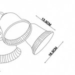 Плафон стекло малое 165*135мм E27 Arte Lamp A6306PL CAMPANULA (архив)