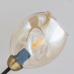 Плафон стекло янтарное 125*135мм E14 (34мм посадка) CL117 Монтана