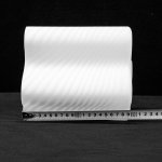 Плафон стекло гармошкой полосатый 200мм Е27 LS 8020хх Nubi ondoso