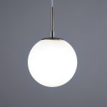 Плафон стекло матовое белое 150мм с резьбой 37мм CL102 Томми