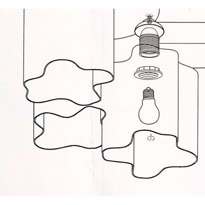 Плафон стекло белый матовый 200мм Е27 (43мм посадка) SL116.50 Onde