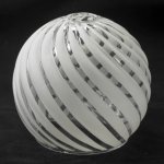 Плафон стекло белое с полосками 140*120мм E27 Lussole Loft LSP-999 OAKLAND