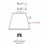 Абажур в морском стиле под гайку Е17 Odeon light 2769 ROTAR