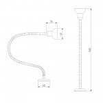 Настенный светильник с гибким корпусом 1214 MR16 хром Elektrostandard