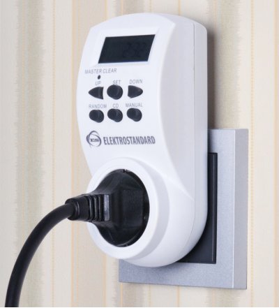 

Розетка-таймер Elektrostandard TMH-E-4, TMH-E-4 16A x1 IP20 Белый