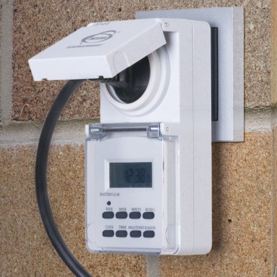 

Розетка-таймер Электростандарт TMH-E-6, TMH-E-6 16A x1 IP44 Белый