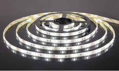 Светодиодная лента Лента светодиодная 12V 7,2W 30Led 5050 IP65 холодный белый, 5м Elektrostandard