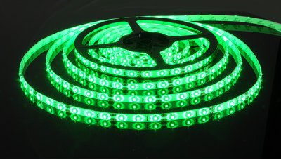 Светодиодная лента Elektrostandard 3528/60 LED 4.8W IP65 [белая подложка] зеленый свет