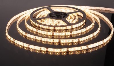 Светодиодная лента Elektrostandard 3528/60 LED 4.8W IP65 [белая подложка] теплый белый свет