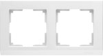 Рамка на 2 поста (белый) WL04-Frame-02-white Werkel