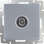 ТВ-розетка оконечная (серебряный) Werkel WL06-TV