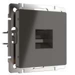 Розетка Ethernet RJ-45 (серо-коричневый) Werkel WL07-RJ-45