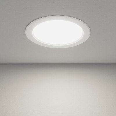 Встраиваемый потолочный светодиодный светильник Elektrostandard DLS173 15W 6500K белый (WH)