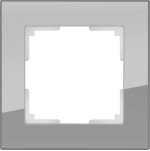 Рамка на 1 пост (серый,стекло) Werkel WL01-Frame-01