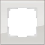 Рамка на 1 пост (дымчатый,стекло) Werkel WL01-Frame-01