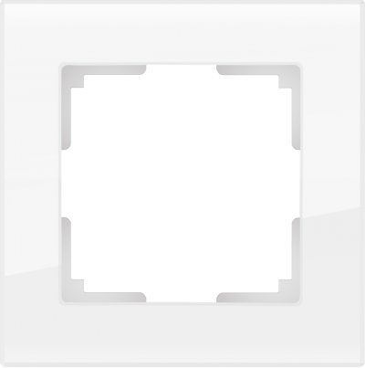 

Рамка на 1 пост (белый, стекло) WL01-Frame-01 Werkel, WL01-Frame-01 белый, стекло