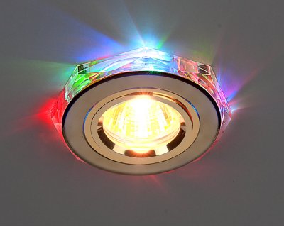 

2020/2 GD/7-LED (золото / мультиколор) Электростандарт Точечный светильник для натяжных, подвесных и реечных потолков